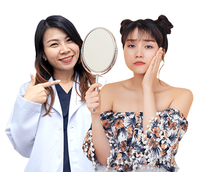 ตัดไขมันกระพุ้งแก้ม กับหมอหลิว