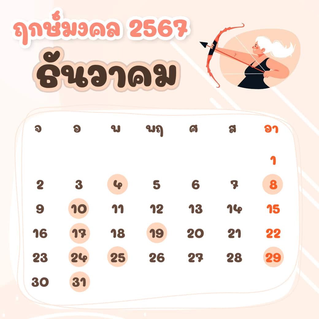 ฤกษ์ศัลยกรรม ธันวาคม ปี2567