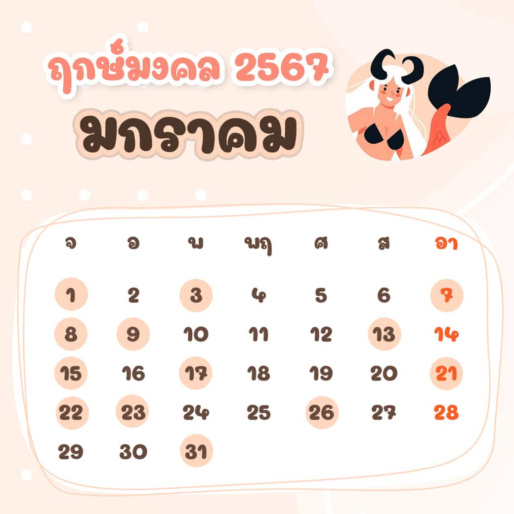 ฤกษ์ศัลยกรรม มกราคม ปี2567